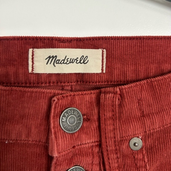 Madewell Cali Demi Boot Corduroy Cords Cropped Crops Flare Ankle Pants 25 retro - Picture 9 of 13